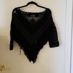 LF house of three crochet crop top size 6